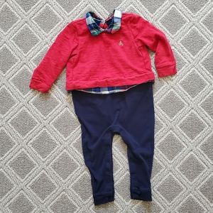 Baby GAP romper with faux shirtails, size 18-24 months